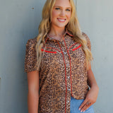 RHEA LEOPARD TOP 2707