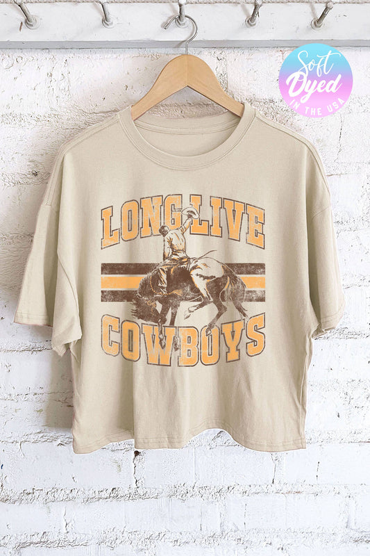 LONG LIVE CROP TOP: STONE