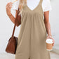 V-neck romper in Black 4523