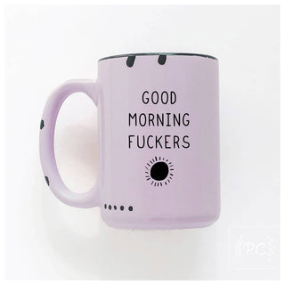 Good Morning Fuckers | Ceramic Mug: Pink