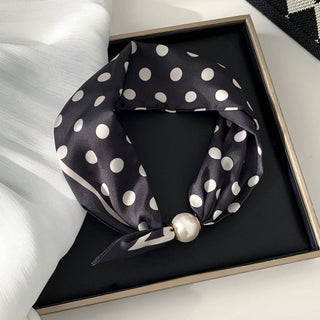Pearl Magnetic Clasp Scarf: NO-2