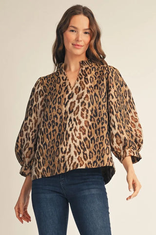 VIVI LEOPARD TOP 16256