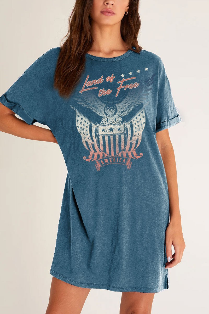 LANDON SHIRT DRESS in RED 8427