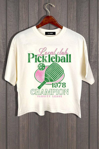 SALE * PICKLEBALL CROP TEE