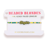 BEADED BLONDE COLLEGE JEWELRY