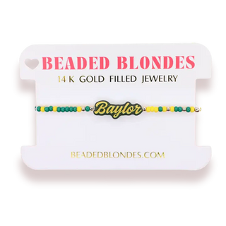 BEADED BLONDE COLLEGE JEWELRY