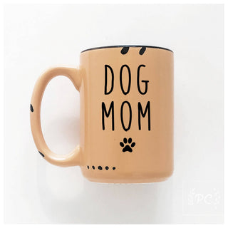 Dog Mom | Ceramic Mug: Pink