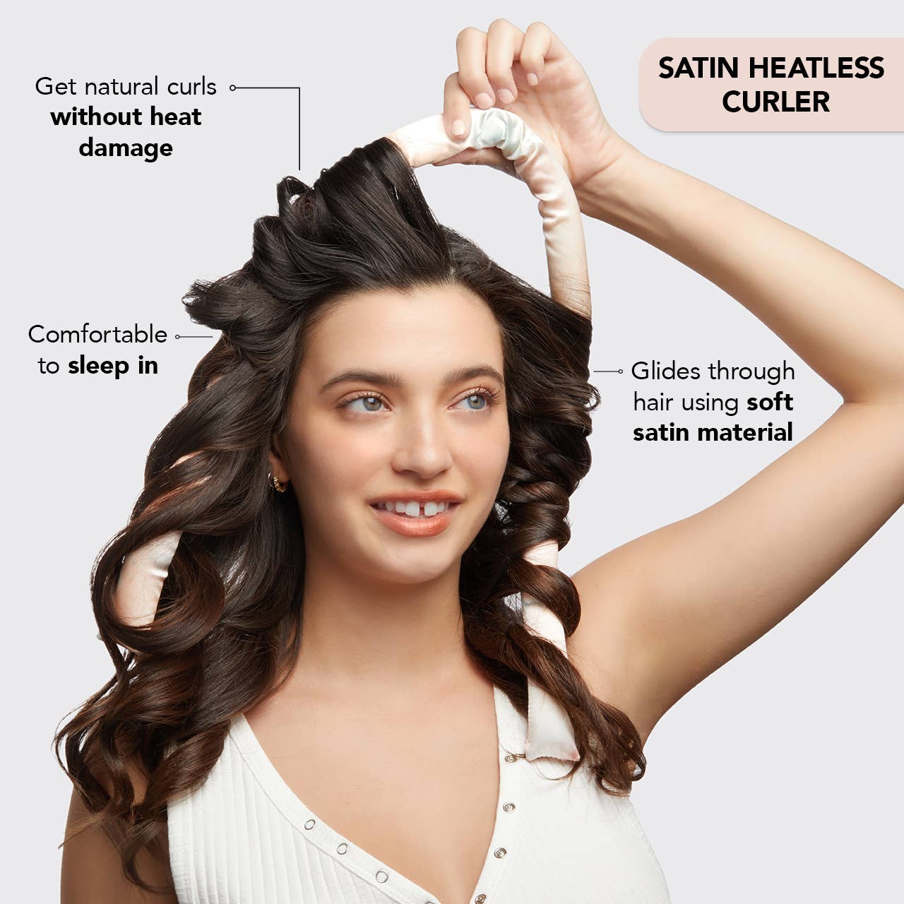 Satin Heatless Curling Set - Tie Dye