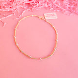 Olive Necklace in Gold with Silver: 16 inch / Clasp