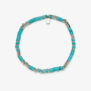 PURA VIDA Turquoise bead stretch anklet