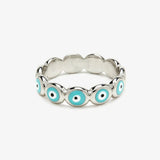 PURA VIDA RING BLUE EYEBALL