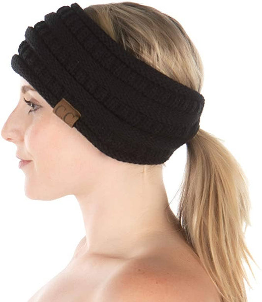 Ponytail Headwrap (Black)