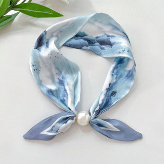Floral Scarf with Magnetic Buckle: C6