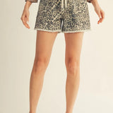 AISHA LEOPARD SHORTS 50295