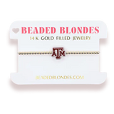 BEADED BLONDE COLLEGE JEWELRY