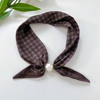Floral Scarf with Magnetic Buckle: C6