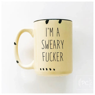 I'm A Sweary Fucker | Ceramic Mug: Yellow