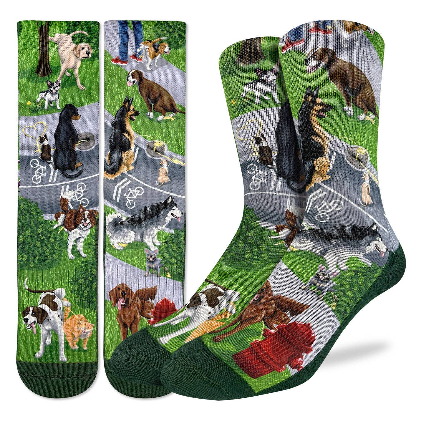Men's Dogs Peeing Socks: Shoe Size 8-13