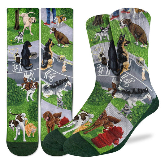 Men's Dogs Peeing Socks: Shoe Size 8-13