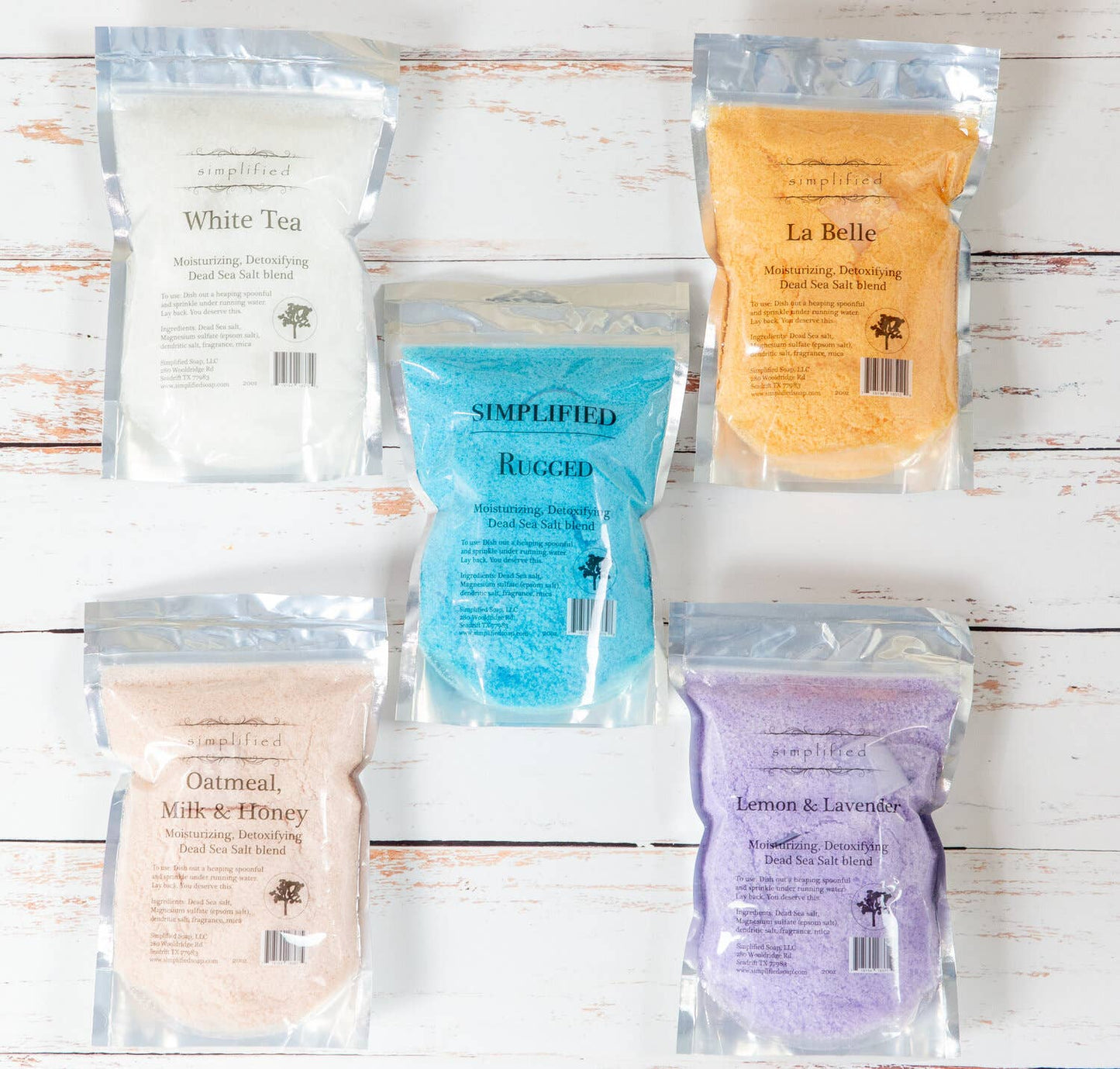 20oz Dead Sea Salt Bag: Oatmeal Milk & Honey