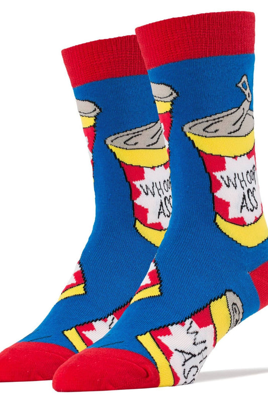 Whoop Ass | Men's Cotton Crew Funny Socks 6555
