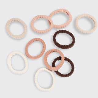 Hair Elastics 10pc - Blush