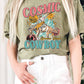 COSMIC COWBOY LONG CROP TOP : COCOA