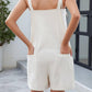 Bowknot overalls romper in Navy 4521