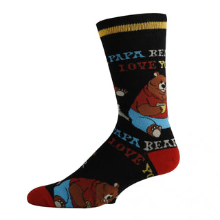 Papa Bear | Men's Funny Cotton Crew Dress Socks