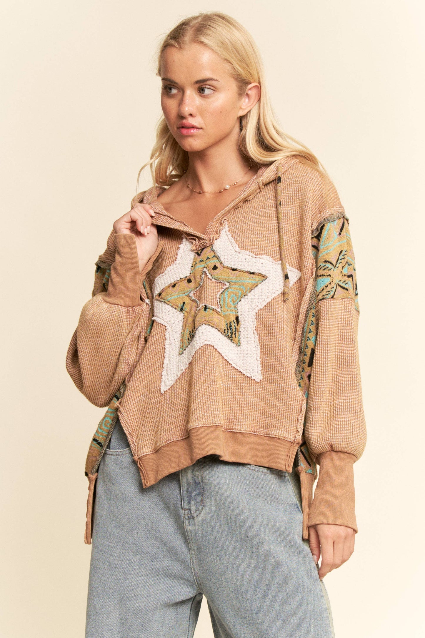 TAN STAR TOP