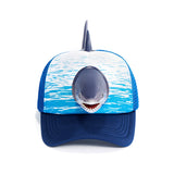 Shark Trucker Hat Base Cap Mesh Back