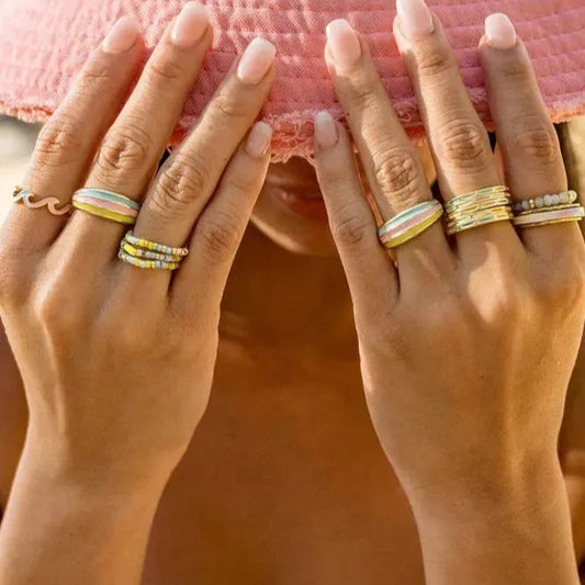 PURA VIDA BEAD RING AND EARRINGS