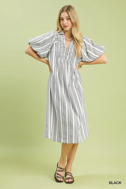 STRIPED DRESS 1496