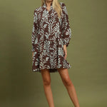 AHBREY LEAFY DRESS 6920