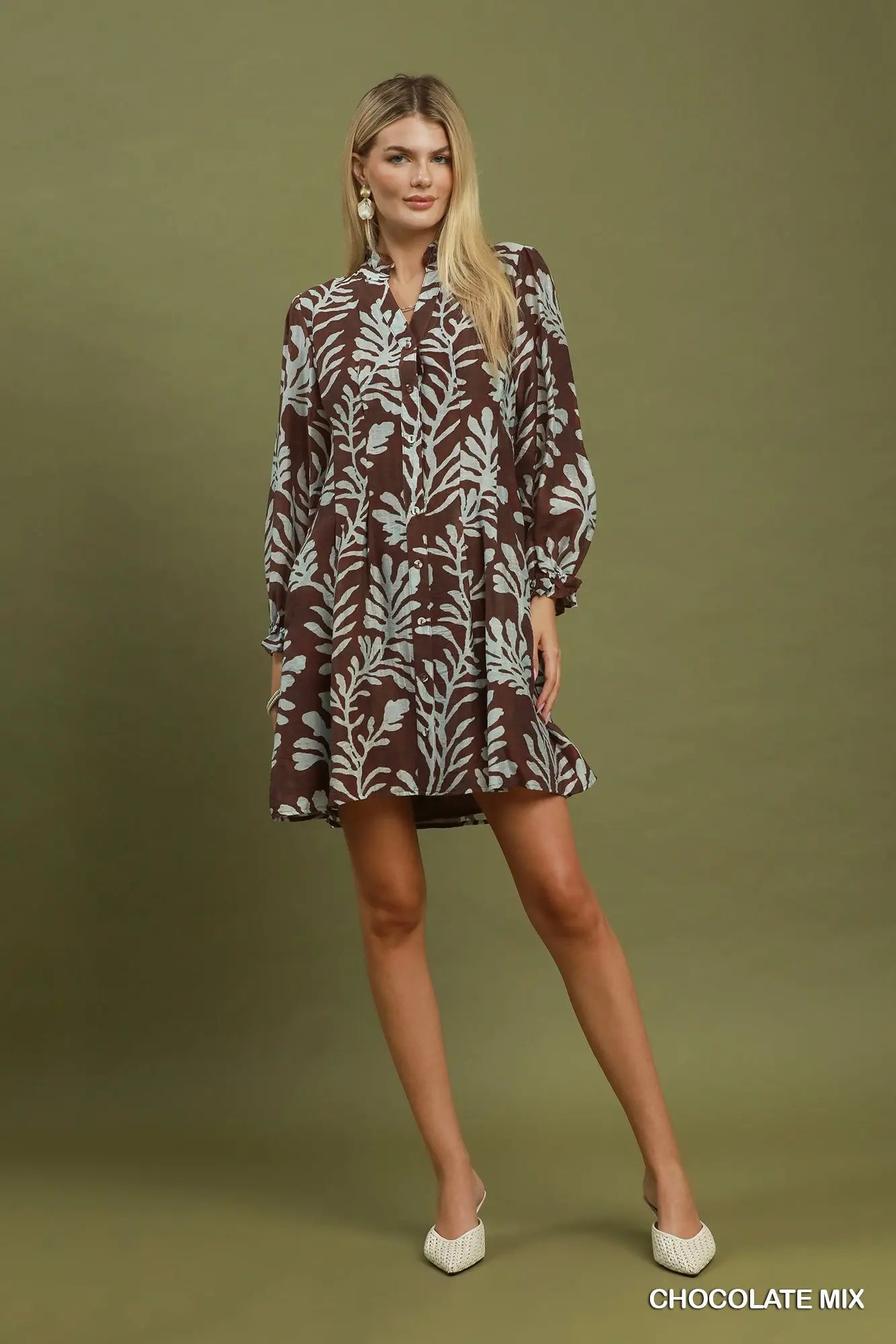 AHBREY LEAFY DRESS 6920