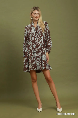 AHBREY LEAFY DRESS 6920