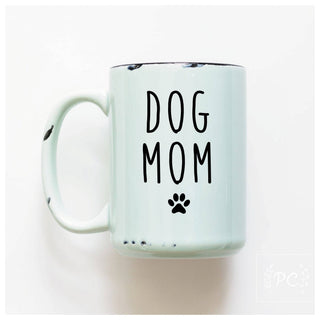 Dog Mom | Ceramic Mug: Pink