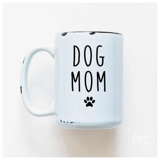 Dog Mom | Ceramic Mug: Pink