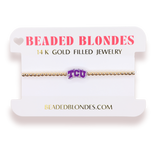 BEADED BLONDE COLLEGE JEWELRY