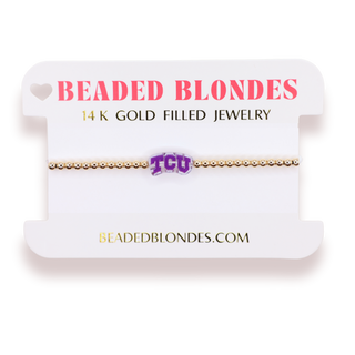 BEADED BLONDE COLLEGE JEWELRY