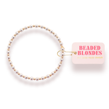 Mini Katy Bracelet in Silver with Gold: Standard 6.75 inch