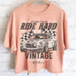 RIDE HARD LONG CROP TOP: STONE