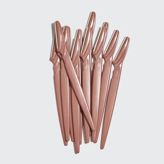 Plastic Dermaplaners 12pc - Terracotta