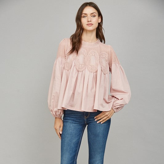 LACE BLOUSE 24146