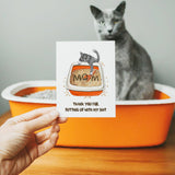 Cat Mom Shit - Funny Mothers Day Card