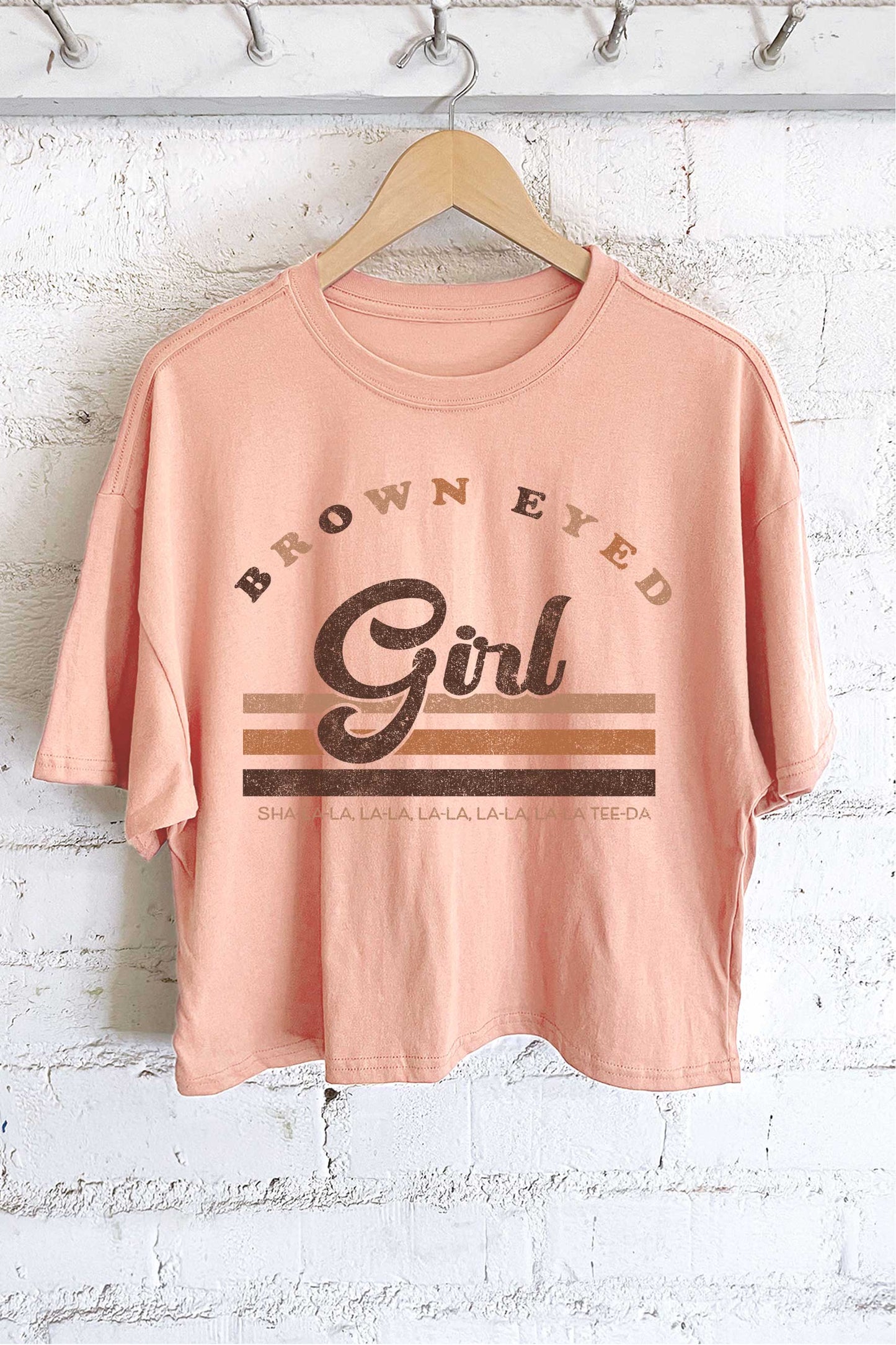 BROWN EYED GIRL LONG CROP TOP: mint