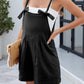 Bowknot overalls romper in Navy 4521