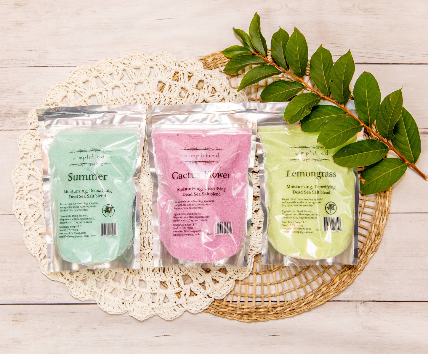 20oz Dead Sea Salt Bag: Oatmeal Milk & Honey