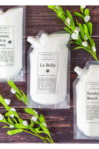 20oz Goat Milk Lotion Refill Bag: Oatmeal Milk & Honey