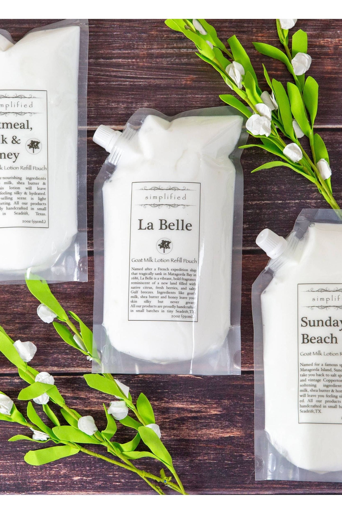 20oz Goat Milk Lotion Refill Bag: White Tea